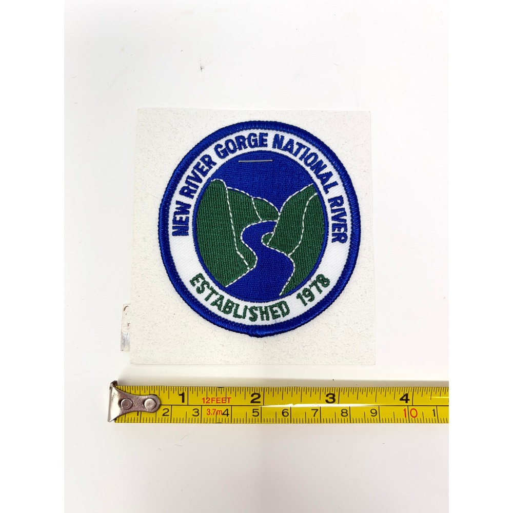 New River Gorge National River Souvenir Patch Established 1978 West Virginia 3"